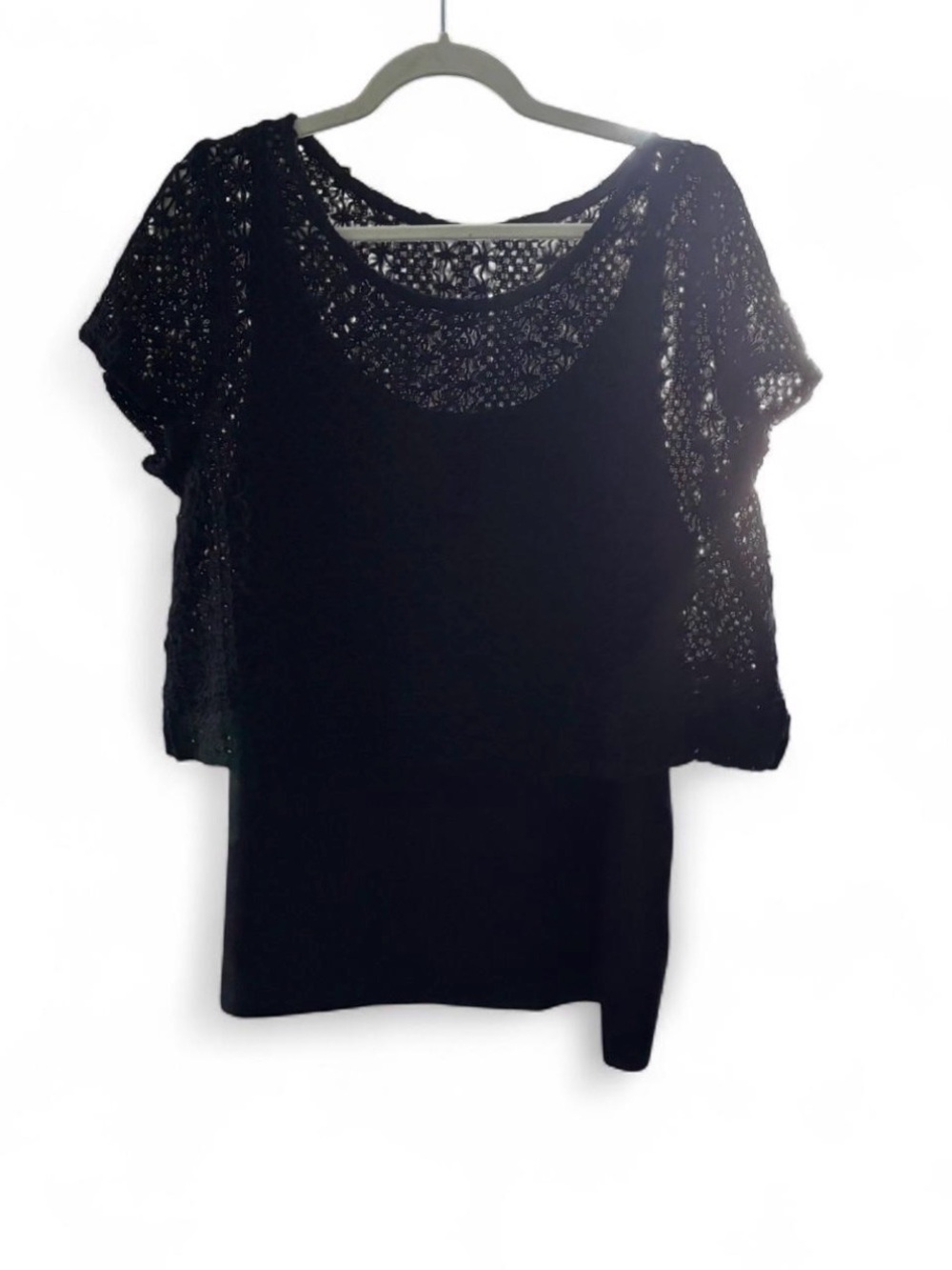 Lane Bryant double layer crochet top 18/20